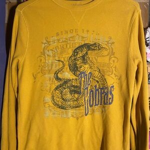 Punk kids large yellow cobra long sleeve